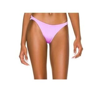 NEW Baobab Ola Shimmer Strap Bikini Bottom Grenade Lavender Purple Size Small
